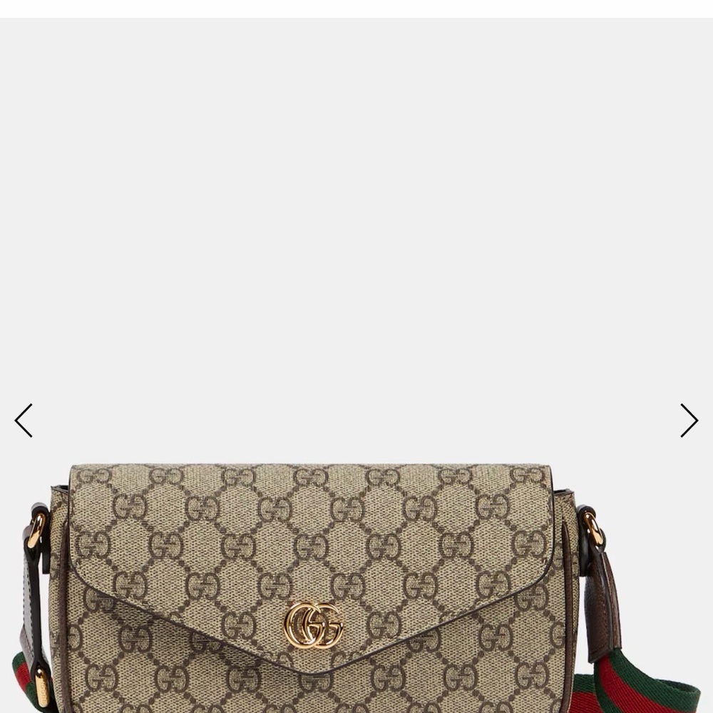 Gucci GG Ophidia Crossbody Bag with Green-Red Strap - Picture 5 of 8